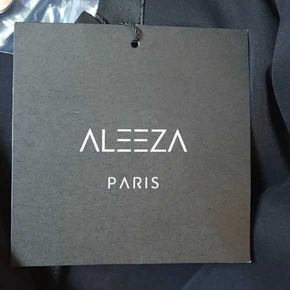 Aleeza Paris Couture luxurious class Black Blazer dress medium sold for $450 NWT - Picture 4 of 7